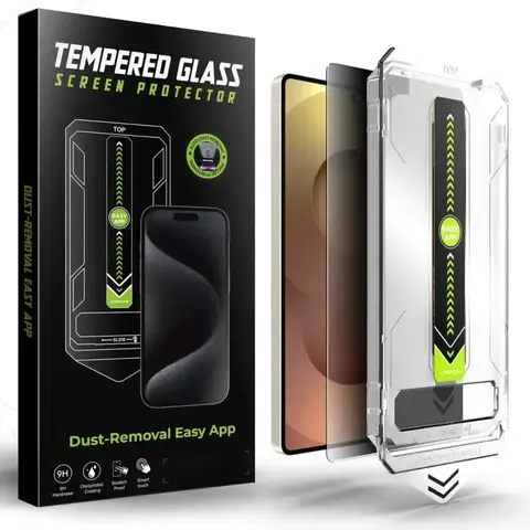 Mica de Vidrio Templado con Aplicador para Smartphone