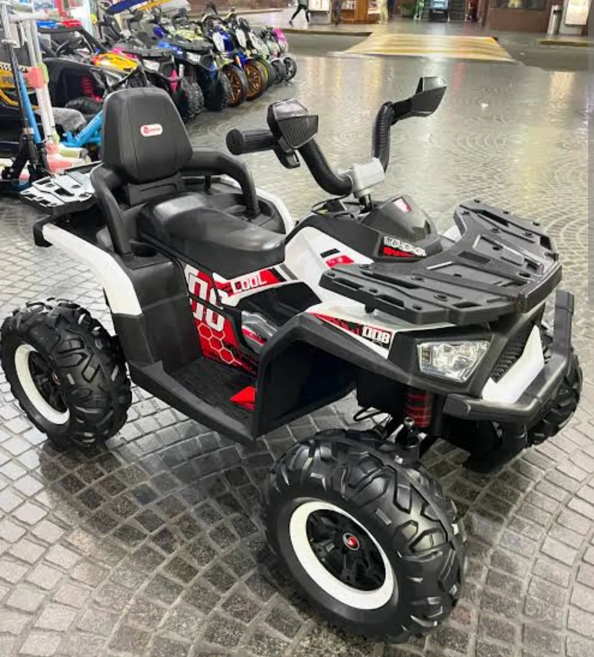 Cuatrimoto ATV Infantil Eléctrica con Asiento Doble