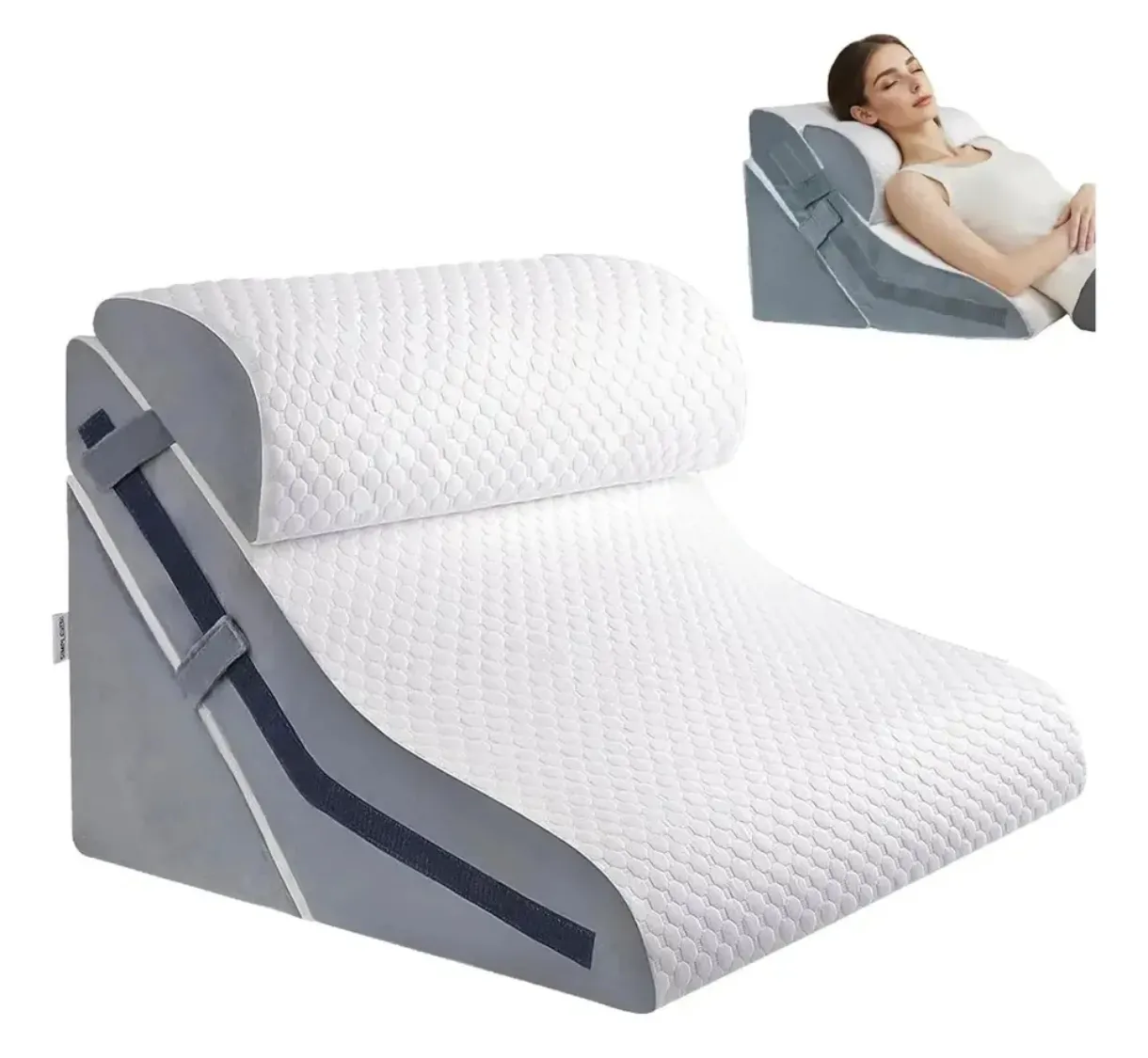 Almohada Cuña Elevadora para Cama con Soporte Cervical