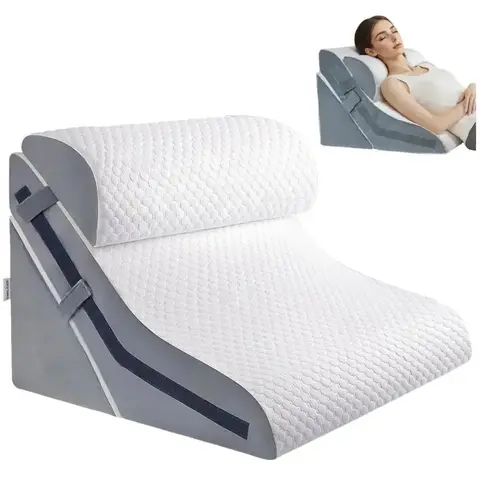 Almohada Cuña Elevadora para Cama con Soporte Cervical