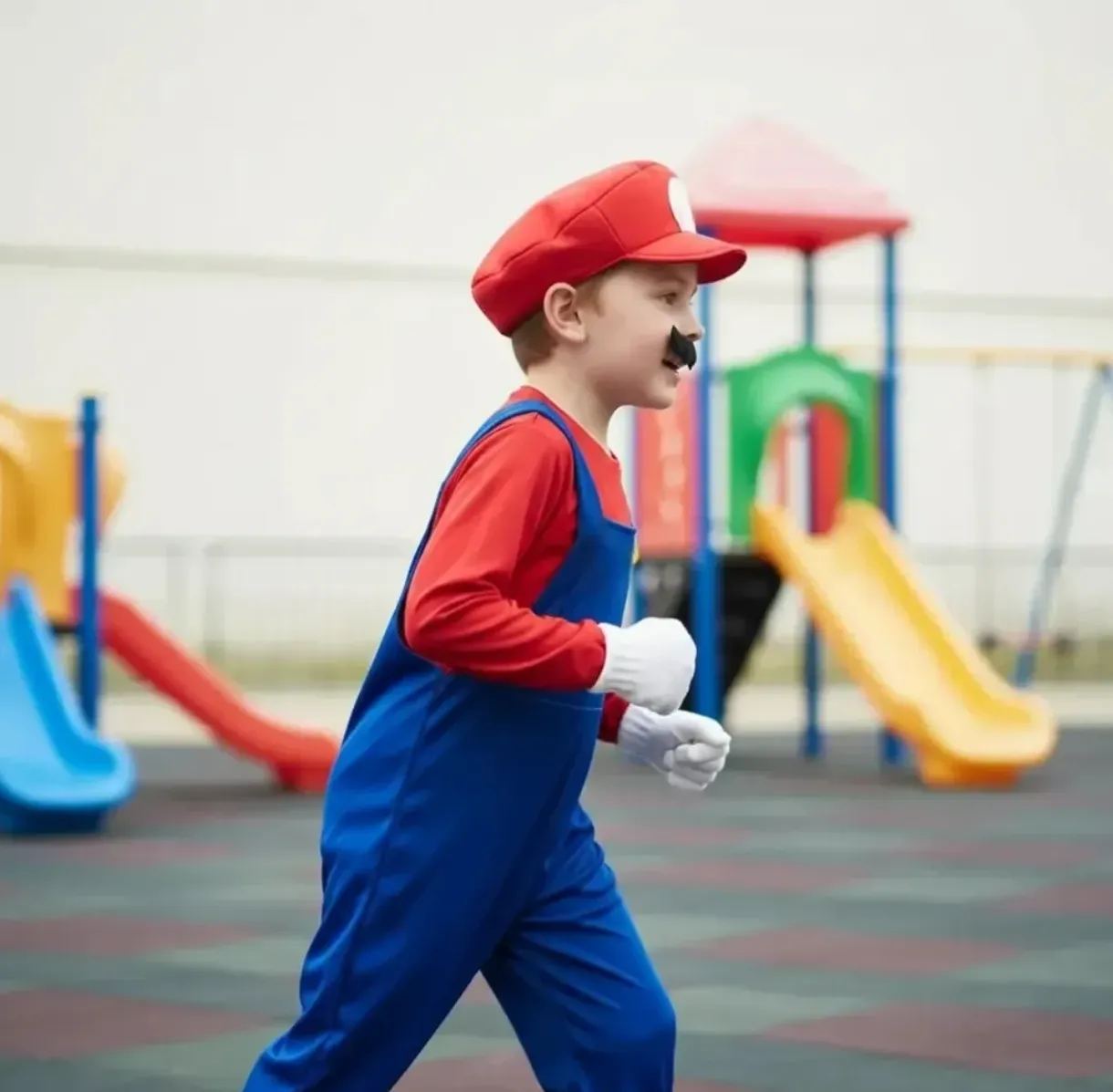 Disfraz de Super Mario para niño con gorra y guantes