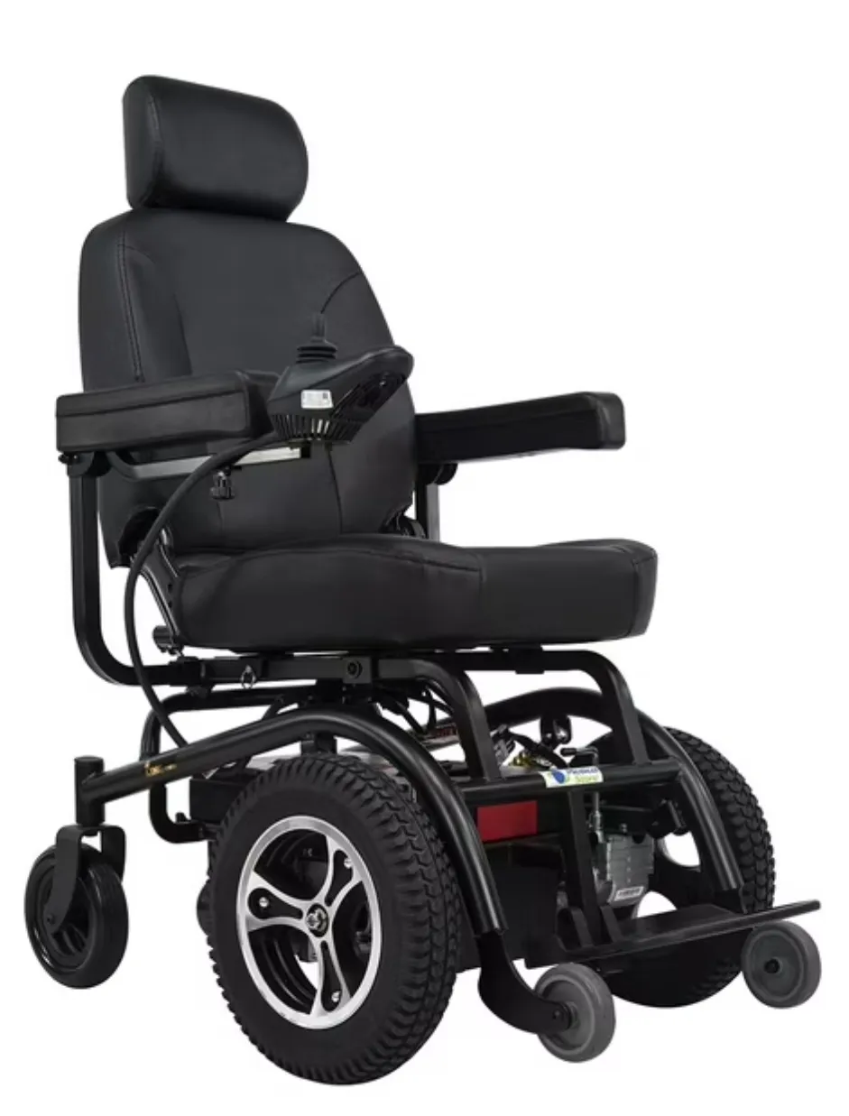 Silla de Ruedas Eléctrica con Asiento Acolchado y Reposacabezas