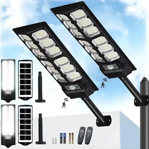 Lámparas Solares LED con Sensor de Movimiento para Exterior