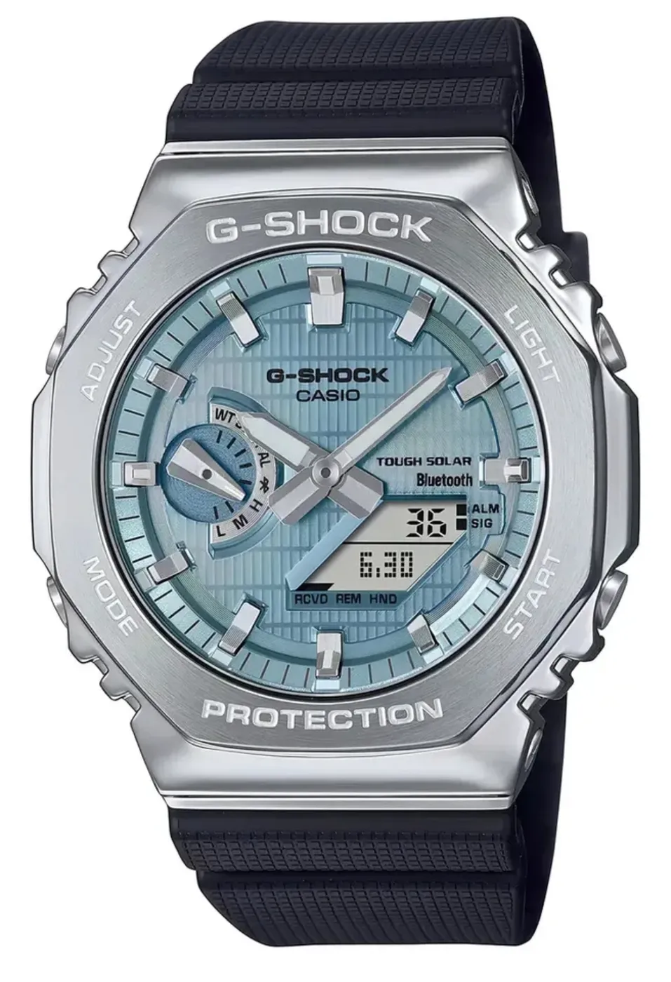 Reloj Casio G-Shock Tough Solar Bluetooth Plateado Azul