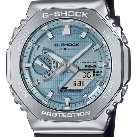 Reloj Casio G-Shock Tough Solar Bluetooth Plateado Azul