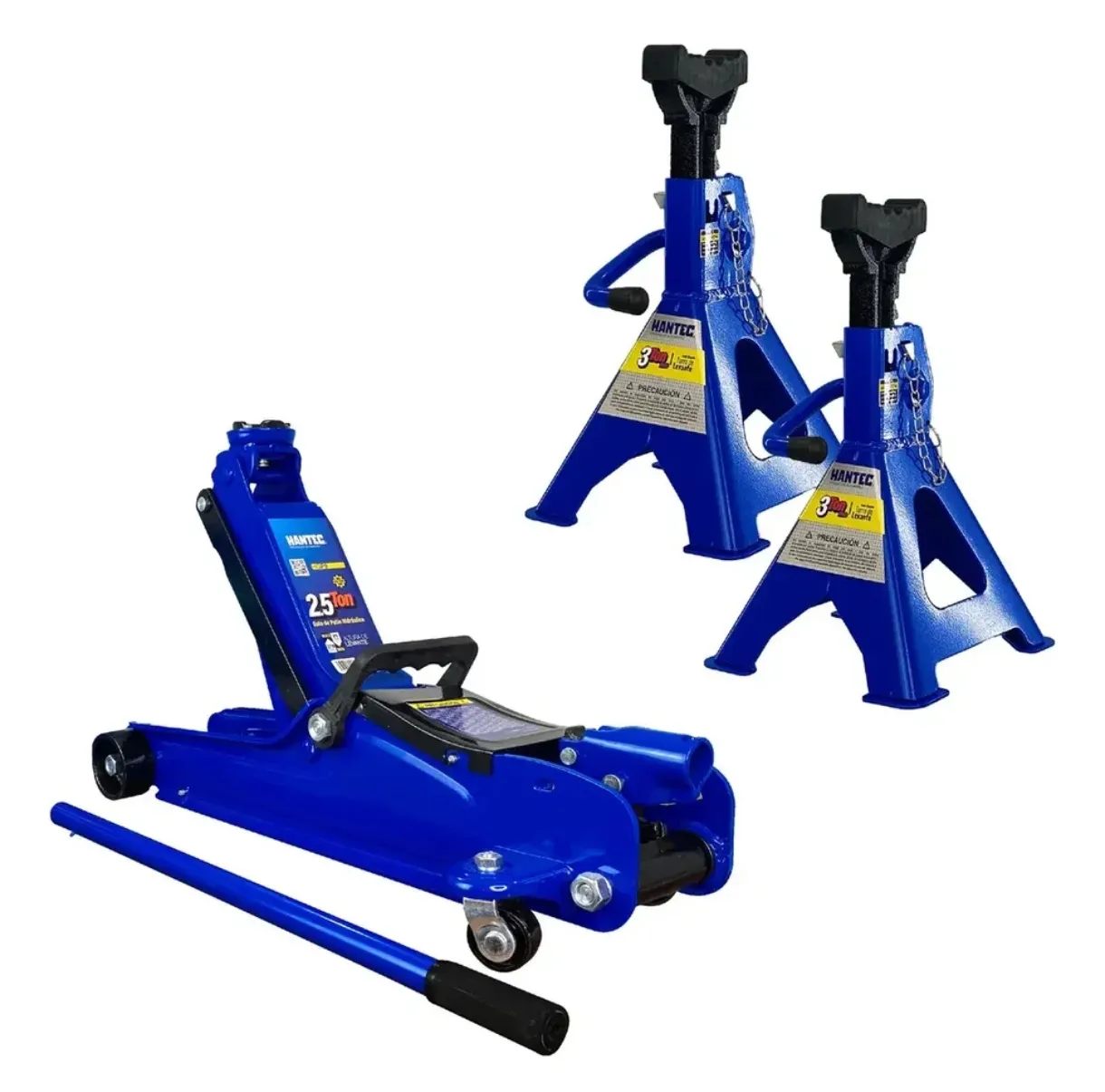 Kit Gato Hidráulico 2.5 Ton y Torres de Soporte 3 Ton Mantec