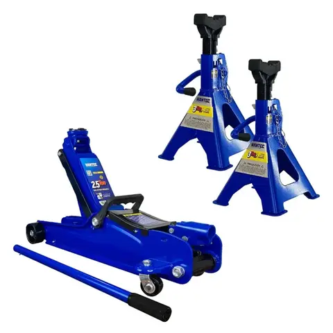 Kit Gato Hidráulico 2.5 Ton y Torres de Soporte 3 Ton Mantec