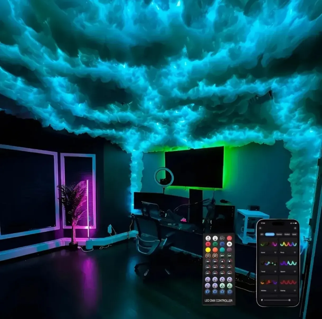 Proyector de Luces LED Galaxia con Control Remoto y App
