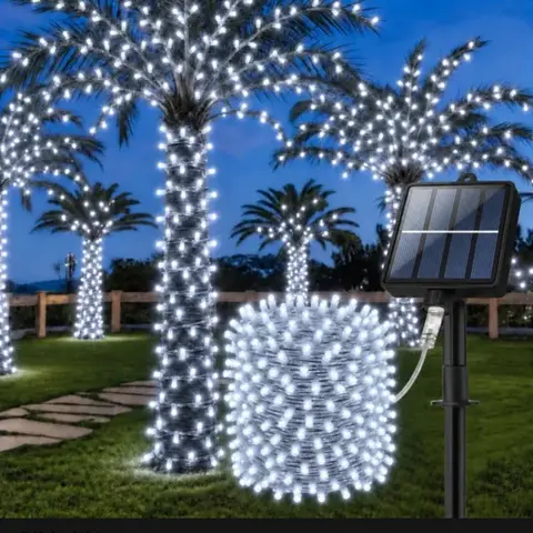 Luces LED Solares Decorativas para Exteriores Luz Blanca Fría