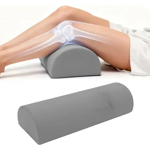 Cojín Semicircular Ortopédico para Rodilla y Piernas Color Gris