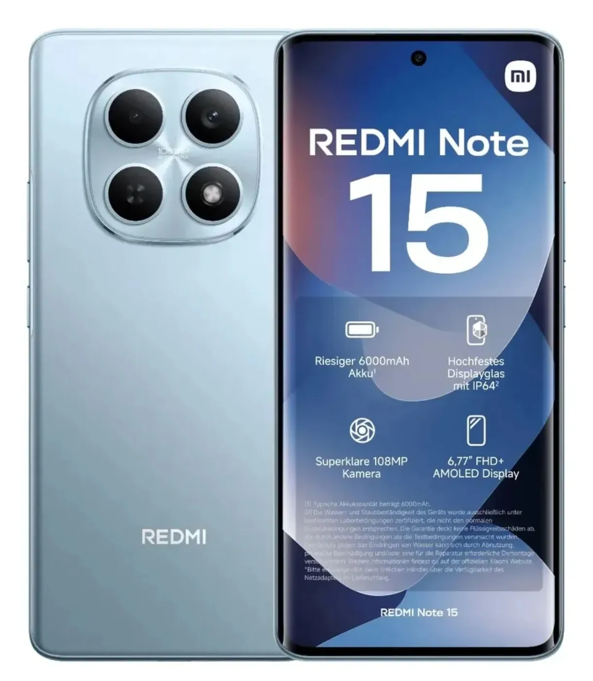 Xiaomi Redmi Note 15 108MP 6000mAh 6.77" AMOLED Azul Claro