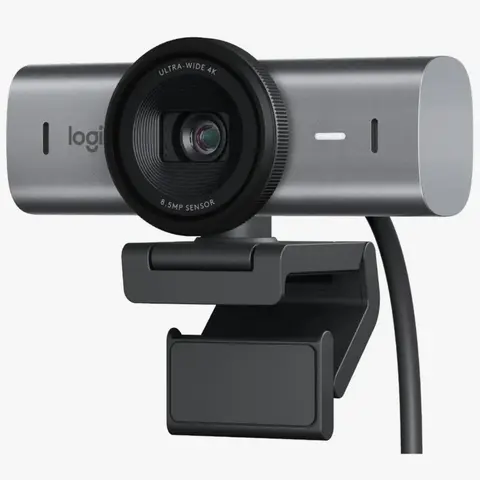 Webcam Logitech 4K Ultra HD 8.5MP Sensor Gran Angular Gris