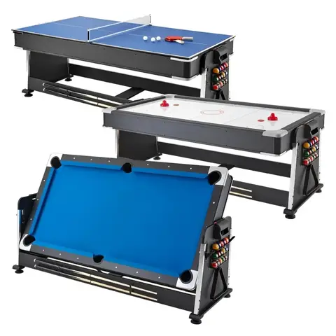 Mesa Multijuegos 3 en 1: Billar, Ping Pong y Air Hockey