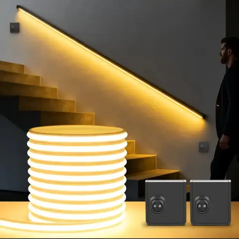 Set de Iluminación LED Decorativa con Bocinas y Lámpara
