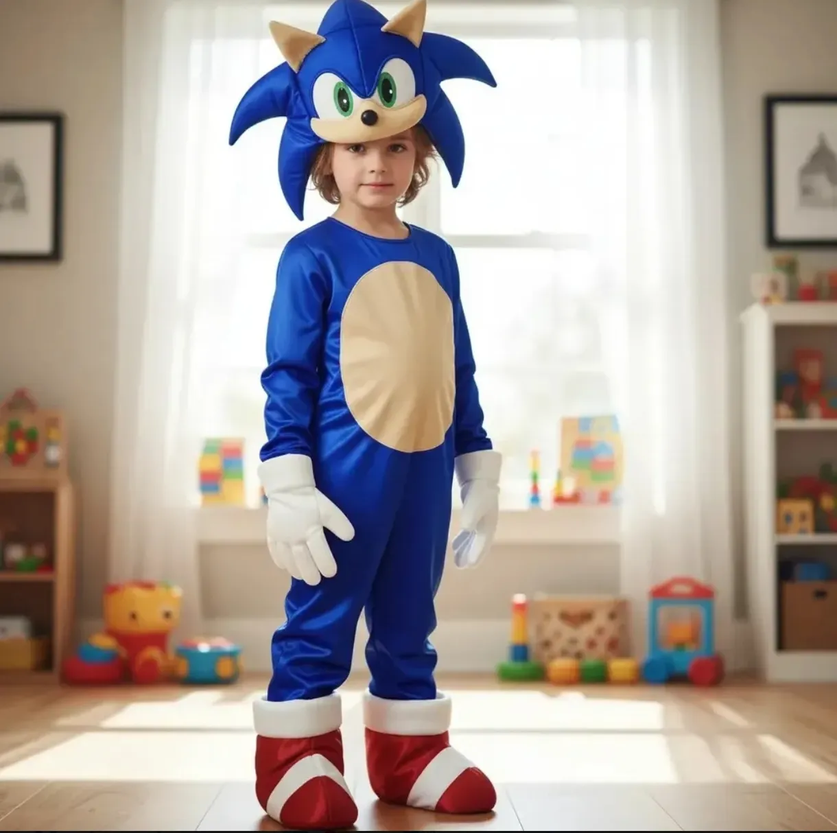 Disfraz de Sonic The Hedgehog para niño con gorro