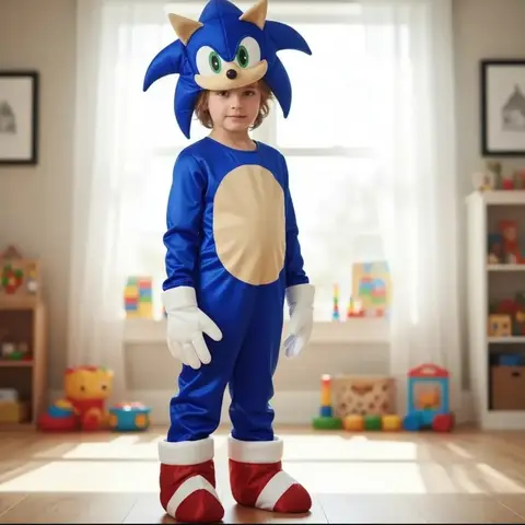 Disfraz de Sonic The Hedgehog para niño con gorro