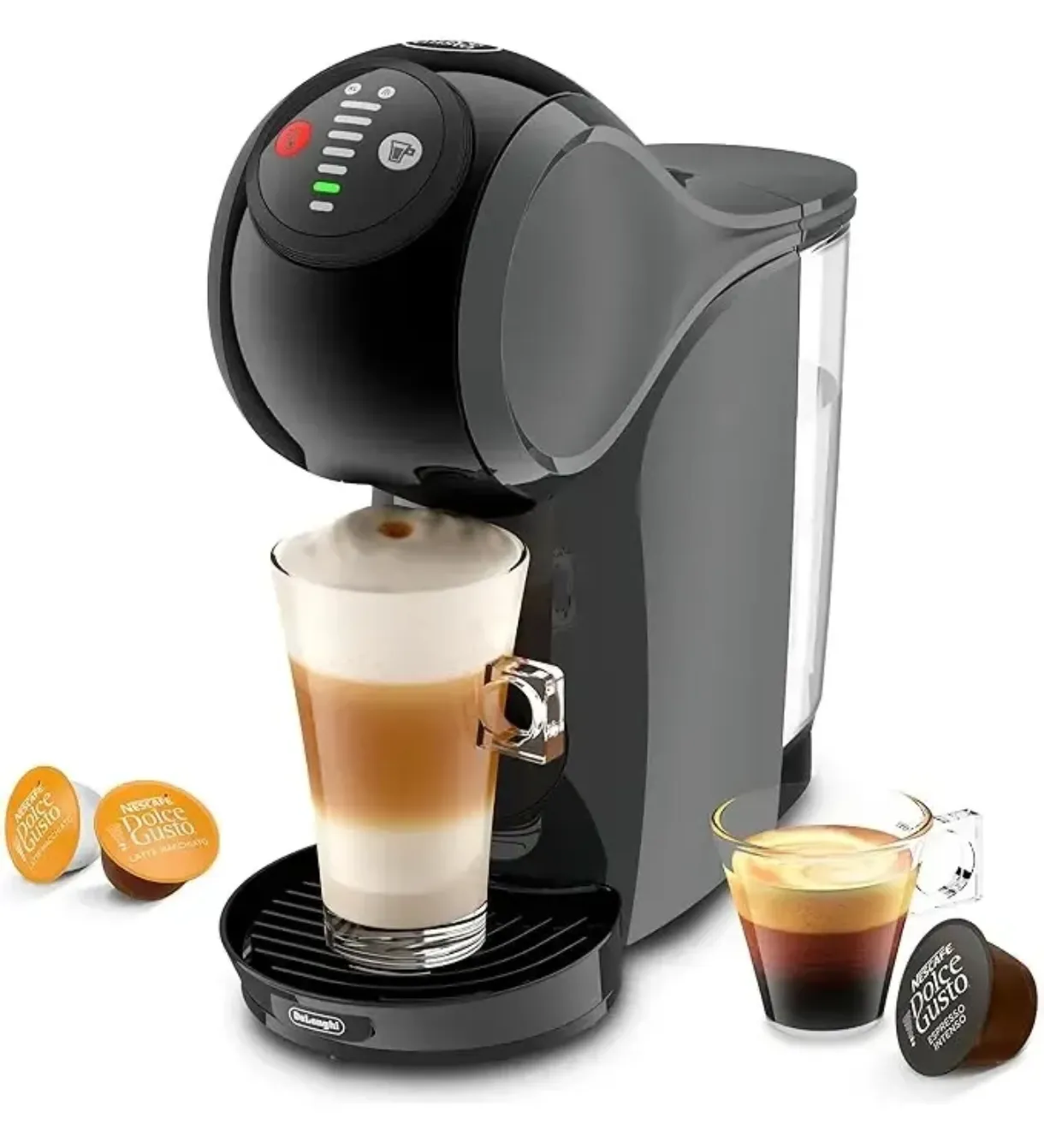Cafetera Nescafé Dolce Gusto De'Longhi Gris y Negra