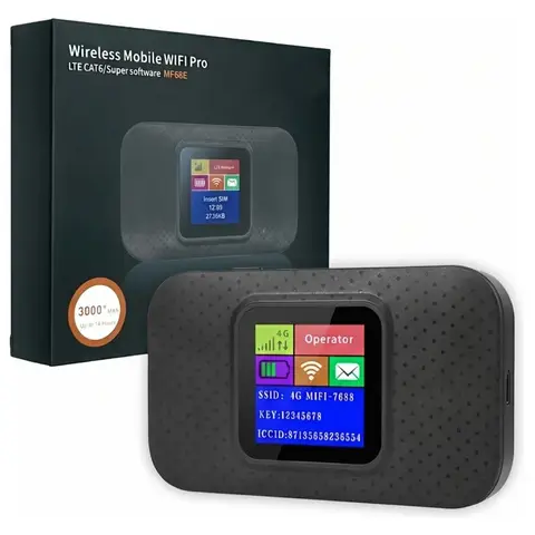 Módem WiFi Portátil 4G LTE CAT6 MF68E Batería 3000mAh